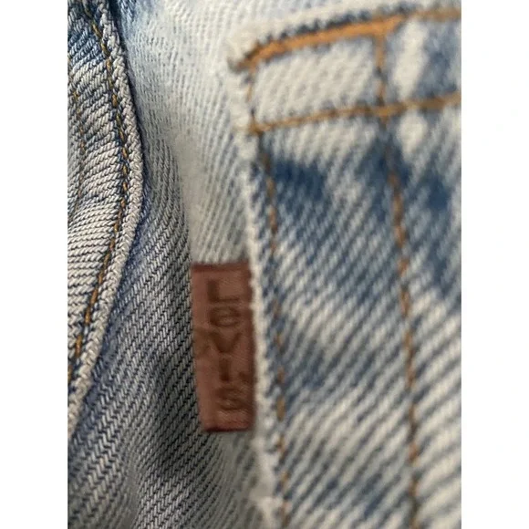 Vintage Levi's 545 Loose Fit Jeans 32x30 Brown Tab Leather Patch Guatemala - Picture 7 of 9